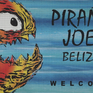 TAPETE PUBLICITARIO DE CUADROS CON SUPERFICIE DE TEJIDO TEXTIL IMPRESA ABSORBENTE Y DOBLE BASE DE HULE ANTIDERRAPANTE TERMOFUSIONADO