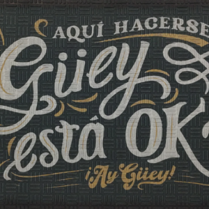 TAPETE PUBLICITARIO DE OBLONGOS CON SUPERFICIE DE TEJIDO TEXTIL IMPRESA ABSORBENTE Y BASE DE HULE ANTIDERRAPANTE TERMOFUSIONADO